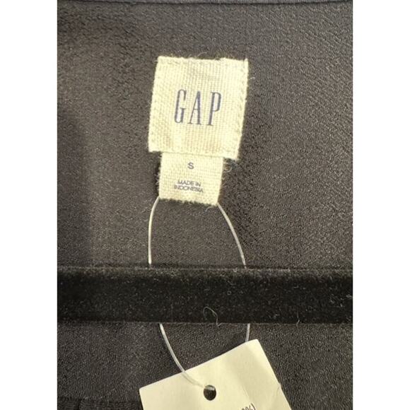 Gap Women’s Size Small Faux Wrap Tie Sleeve Dress V Neck Belted Vacation Coastal - Picture 5 of 6